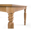 SandRidge 63" Dining Table – Solid Pine, Rustic Coastal Charm